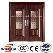 Fenêtre grande taille extérieur étanche à la sécurité porte métallique en acier (W-SD-04)